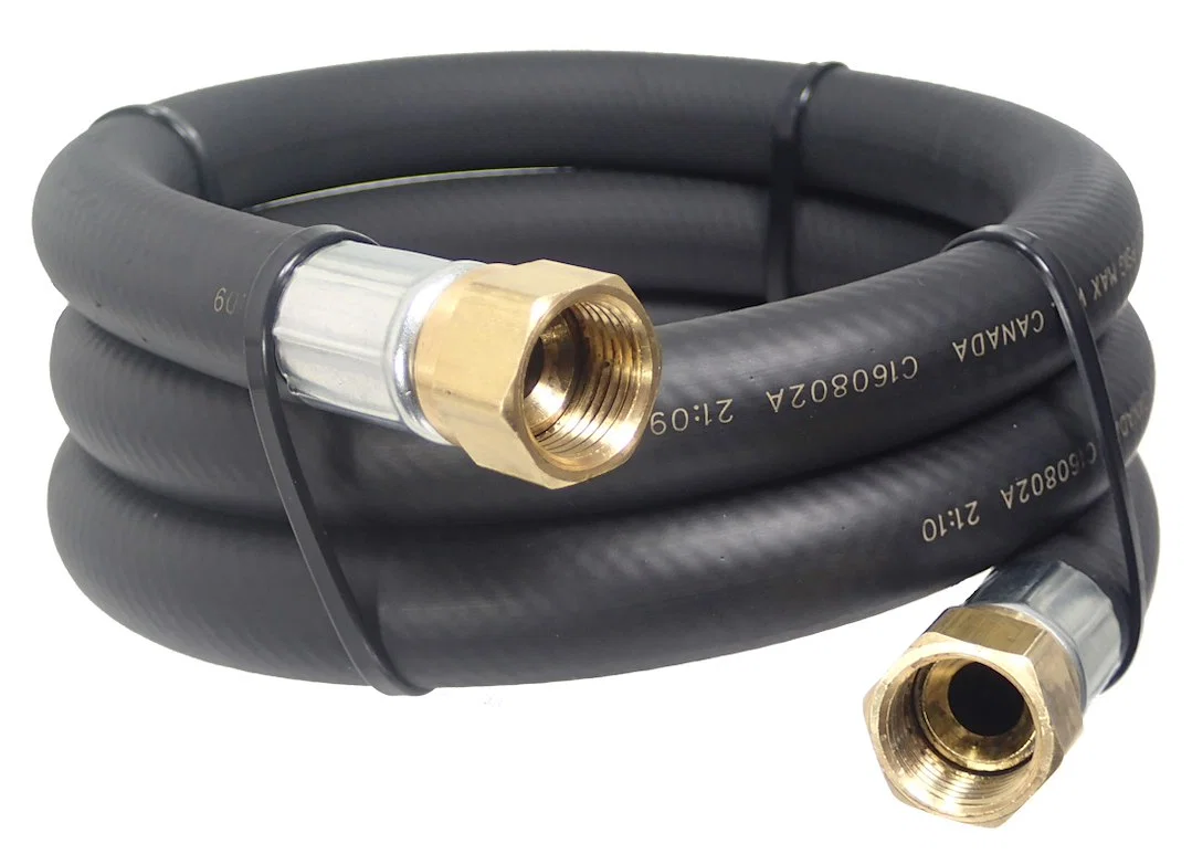100251-240 – MB STURGIS Propane Hose, 1/2 Inch Inside Diameter Propane Hose 1/2 Inch Female Flare x 1/2 Inch Female F...